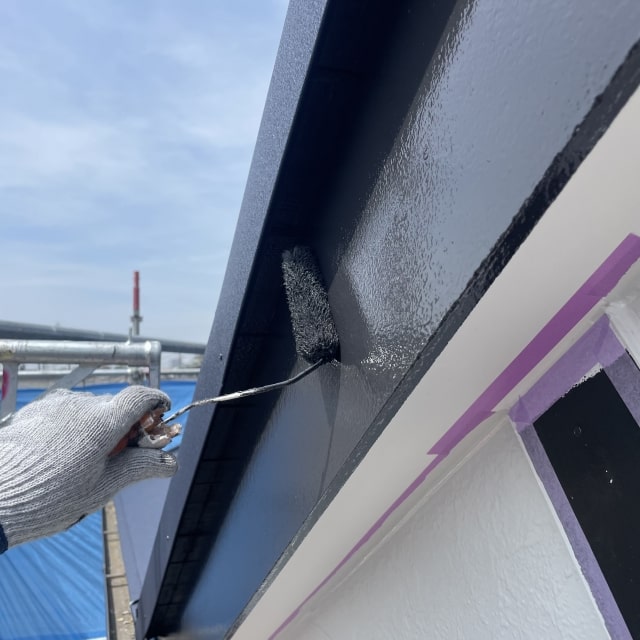 破風板の塗装工事1