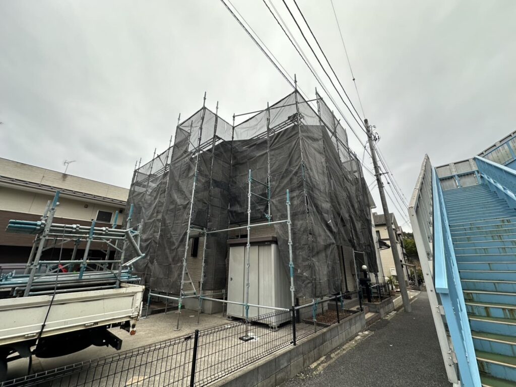 千葉市花見川区＿足場設置