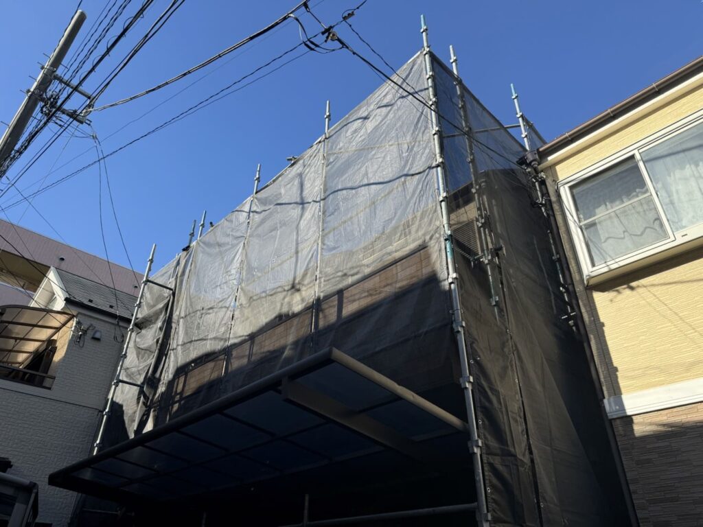 東京都足立区＿足場設置