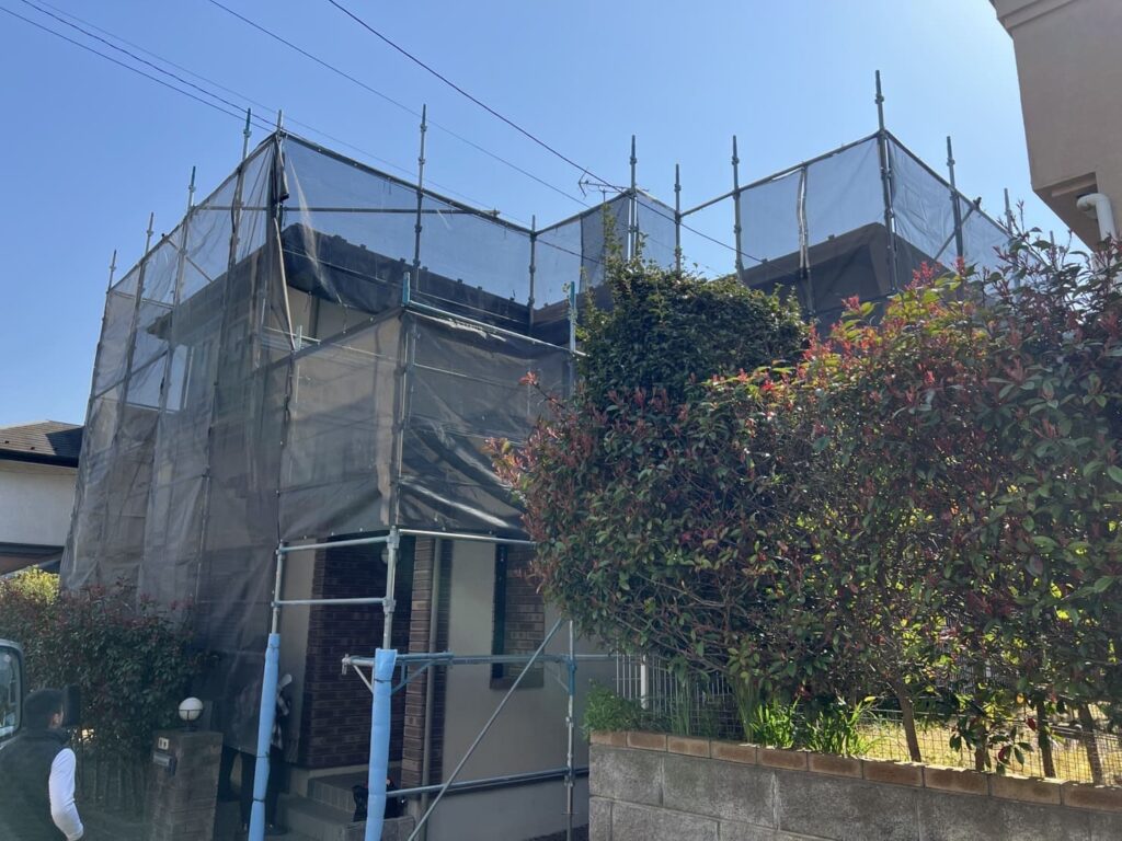 千葉県佐倉市＿足場設置
