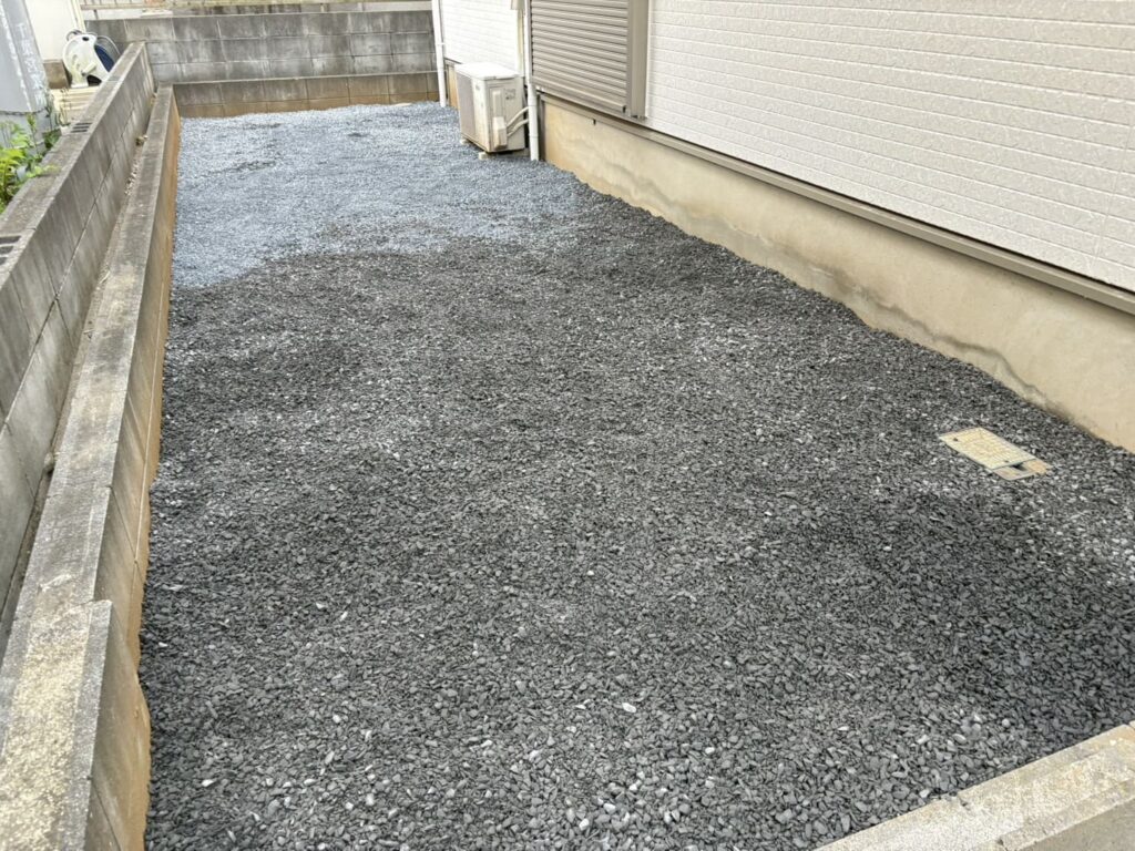 千葉県佐倉市＿砂利敷き工事後