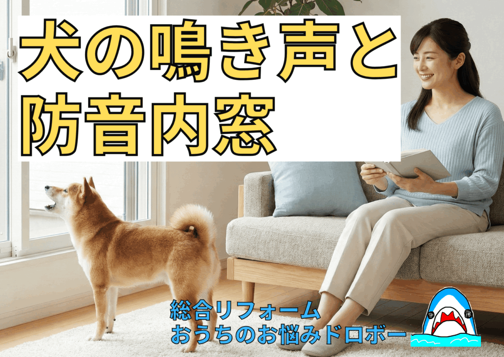 犬の鳴き声の防音対策は内窓（二重窓）でできる