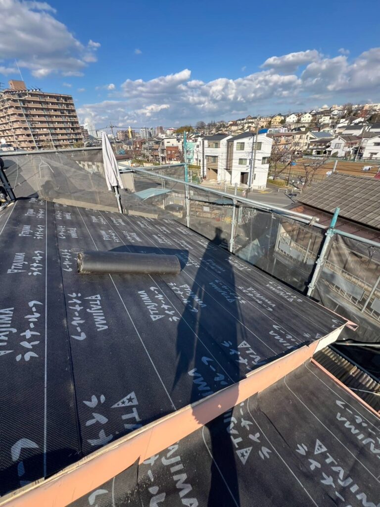 東京都板橋区_防水シート貼り➁