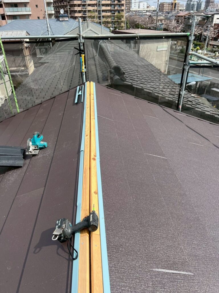 東京都板橋区_貫板設置①