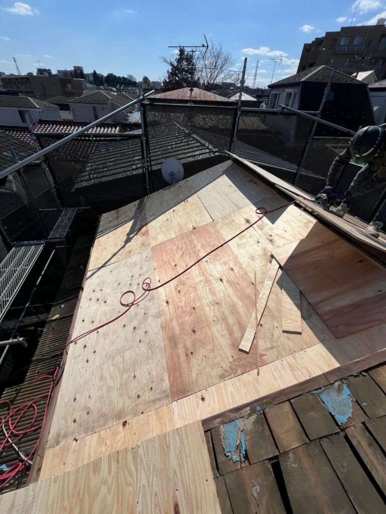 東京都板橋区_野地板増し貼り➁